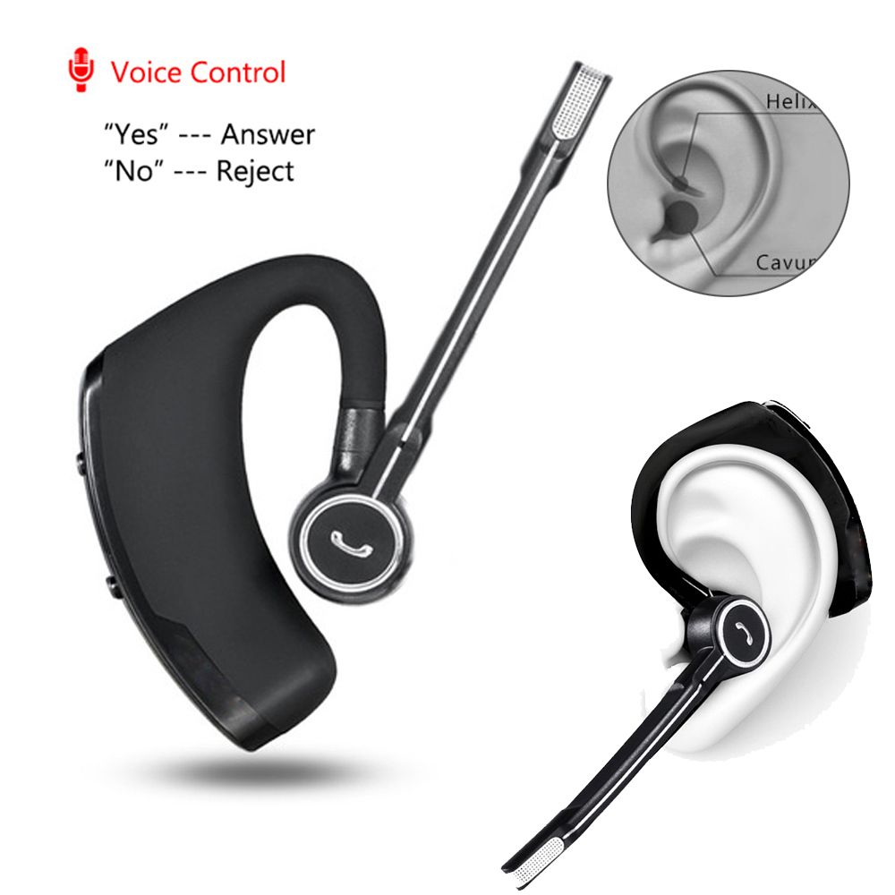 Ear Bluetooth Wireless Headset Hooks Earphones Noise Cancelling Apie-HOT Deal